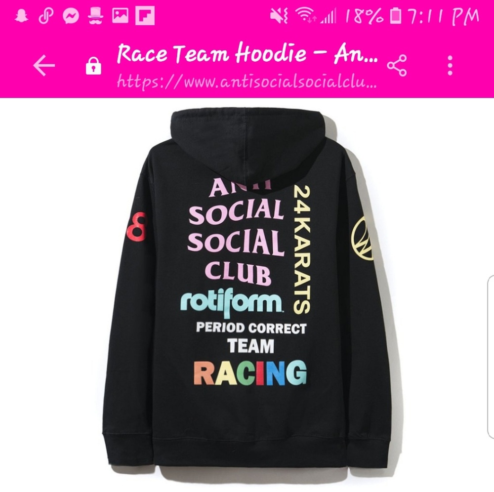 Anti Social Social Club Rare Hoodie! - Picture 4 of 5